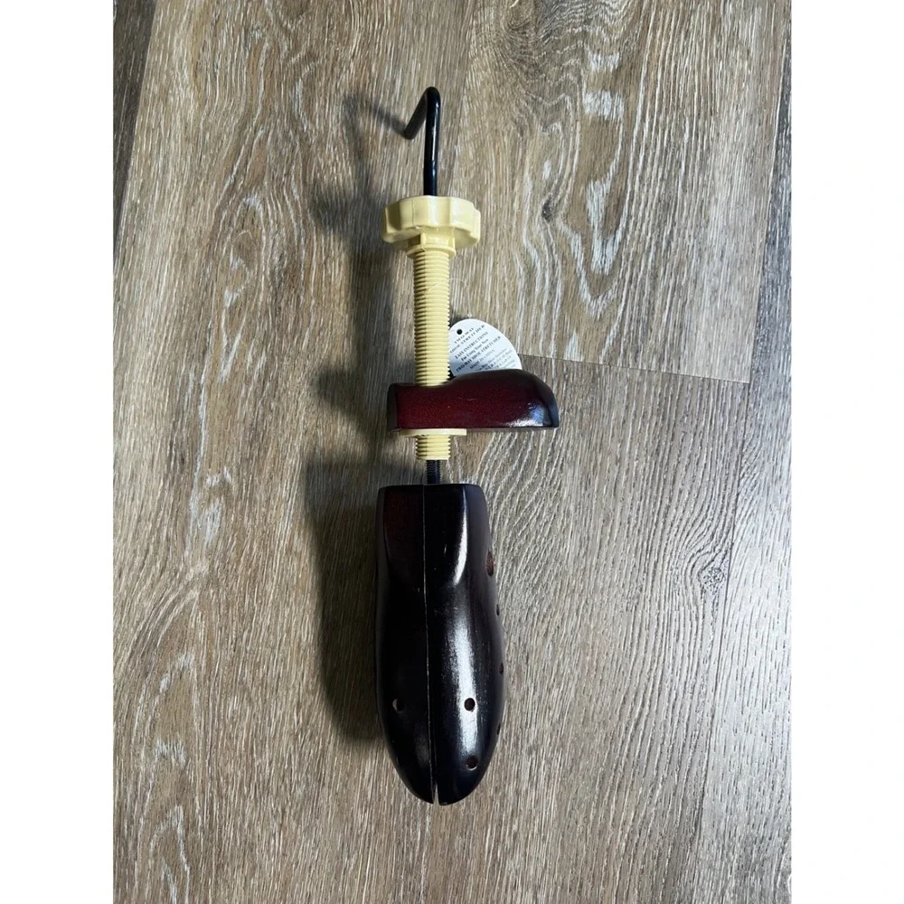 Shoe Stretcher Unisex OS Brown Wood Adjustable Width Length Expander